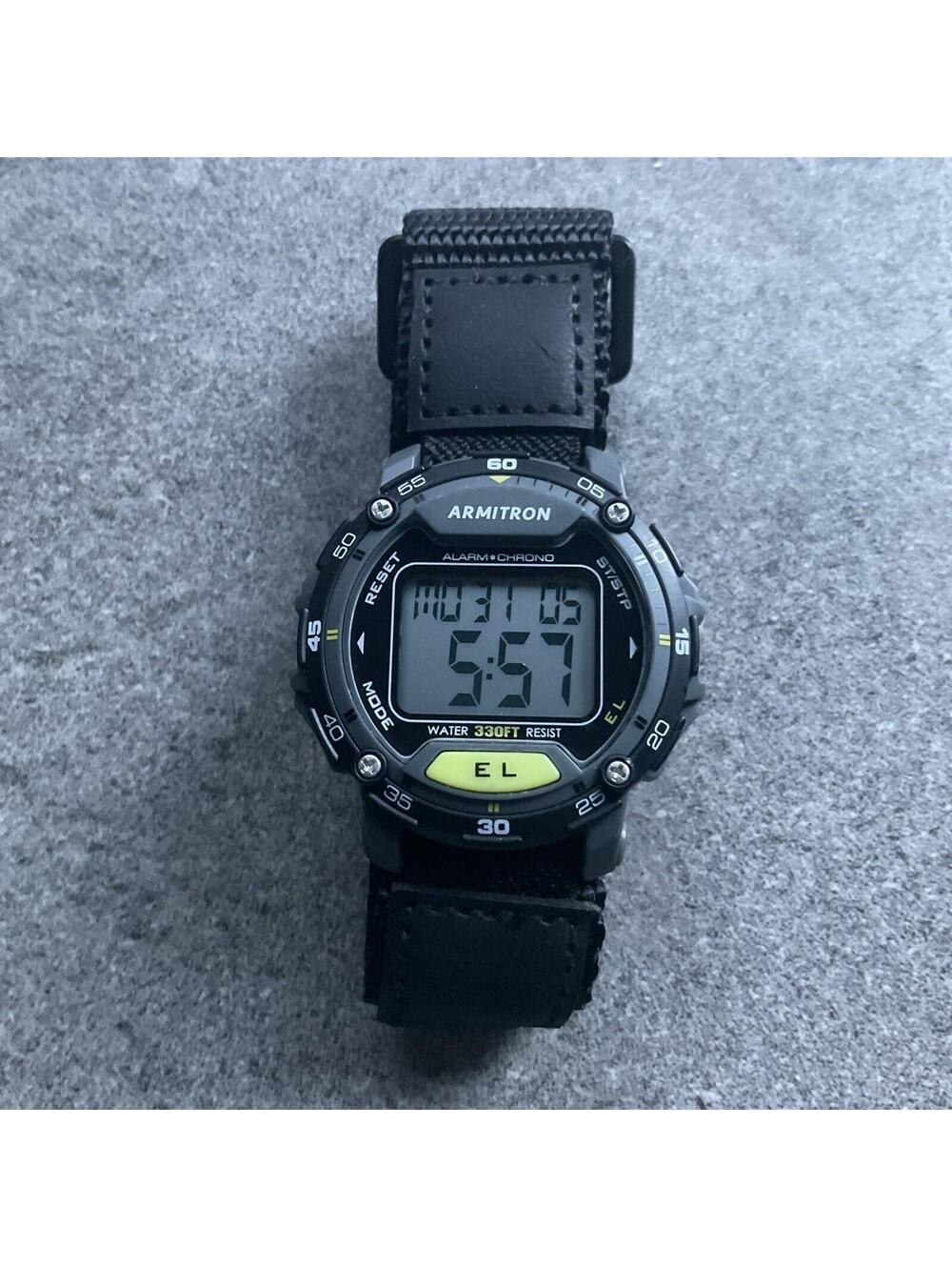 ARMITRON All-Sport LCD Digital Men's Watch, Day/Date Alarm 40/8291 43mm Case D2